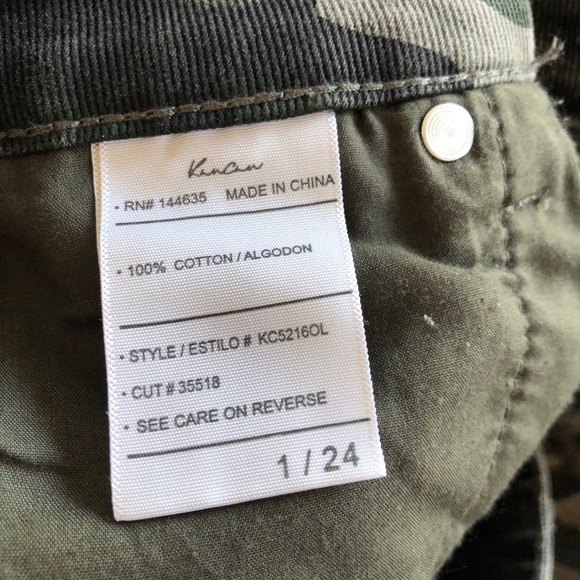 NWT KanCan High Rise Camo Style Estilo Denim Jeans 1/ 24 - Picture 15 of 16